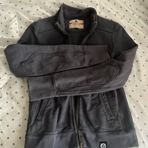 American Giant Gray Full-Zip Hoodie